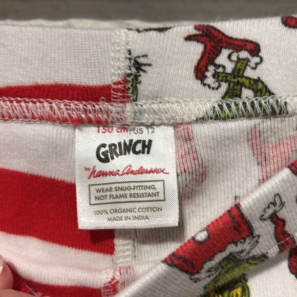 Hanna Andersson Grinch Mix It Up Pajama Set Size 12 - Picture 6 of 7